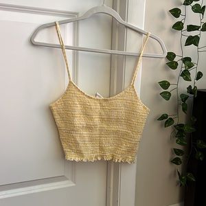 PacSun Smocked Crop Tank